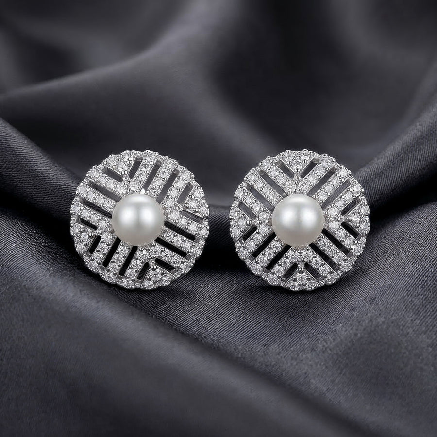 Pearl Aura Studs
