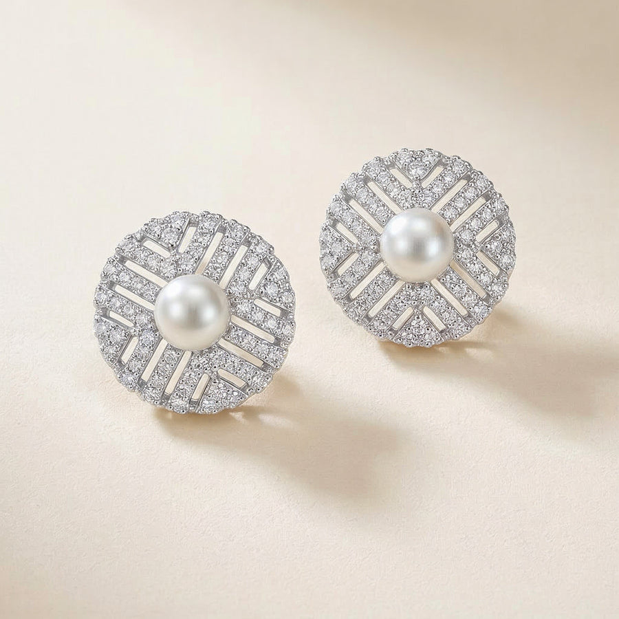 Pearl Aura Studs