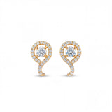Swirl Solitaire Studs